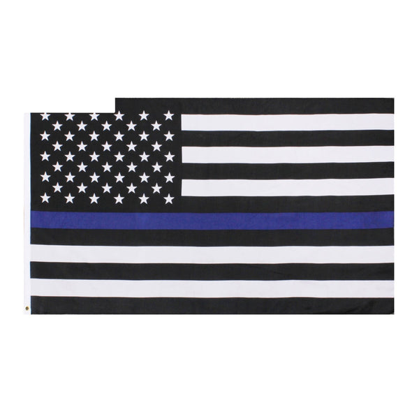 14455 Rothco Thin Blue Line U.S. Flag - 3' x 5'