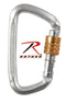 163 Hard Steel Modified D Key Screw Gate Carabiner