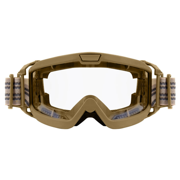 1732 Rothco OTG Ballistic Goggles - Coyote Brown / Clear