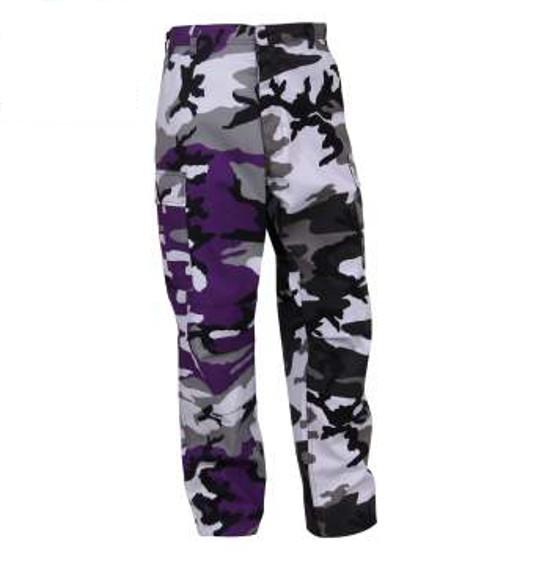 1840 Rothco Two-Tone Camo BDU Pants - Ultra Violet Purple / City Camo