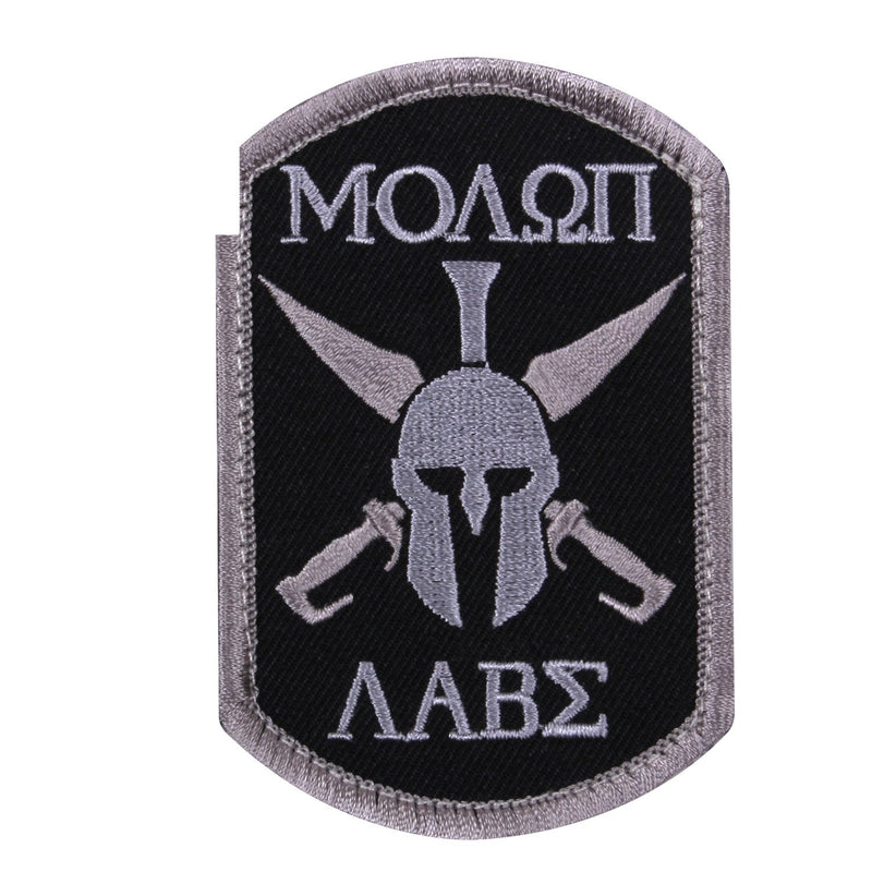 1889 Rothco Molon Labe Spartan Morale Patch - Black