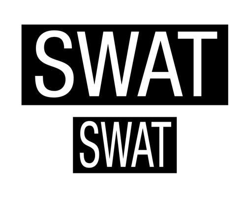 1911 Rothco Swat Patch Set Of Two With Hook Back