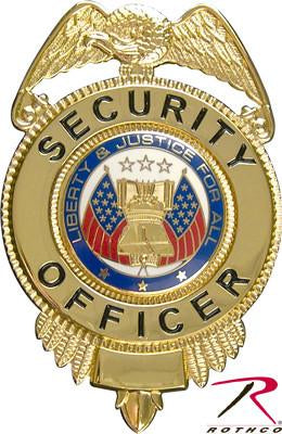 1914 Rothco Badge - Security Officer / Gold