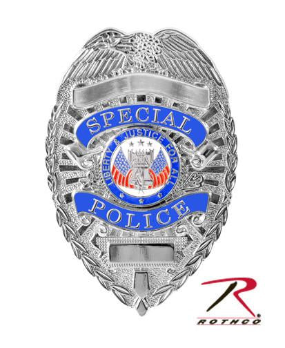 1925 Rothco Deluxe Badge - Special Police / Silver