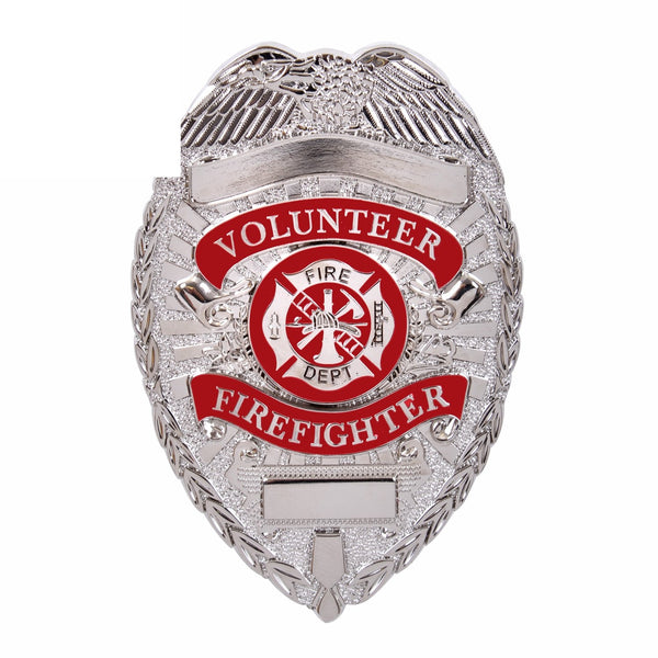 1928 Rothco Deluxe Fire Department Badge - Silver