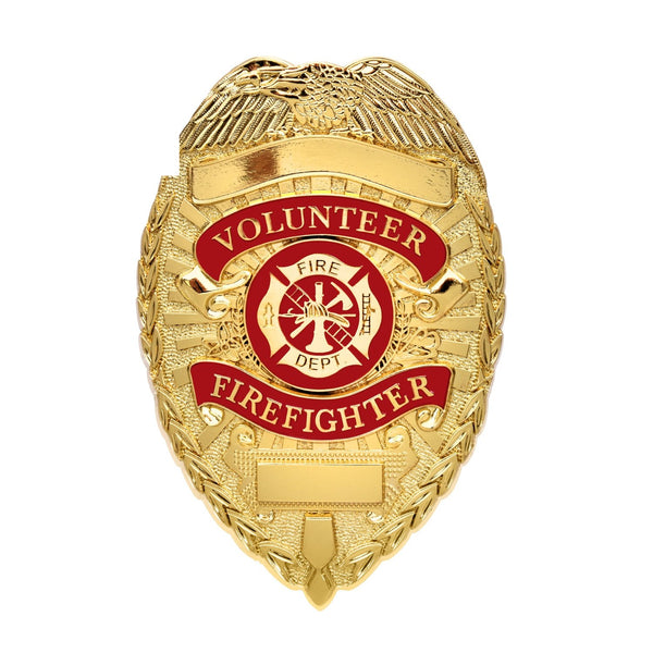 1929 Rothco Deluxe Fire Department Badge - Gold