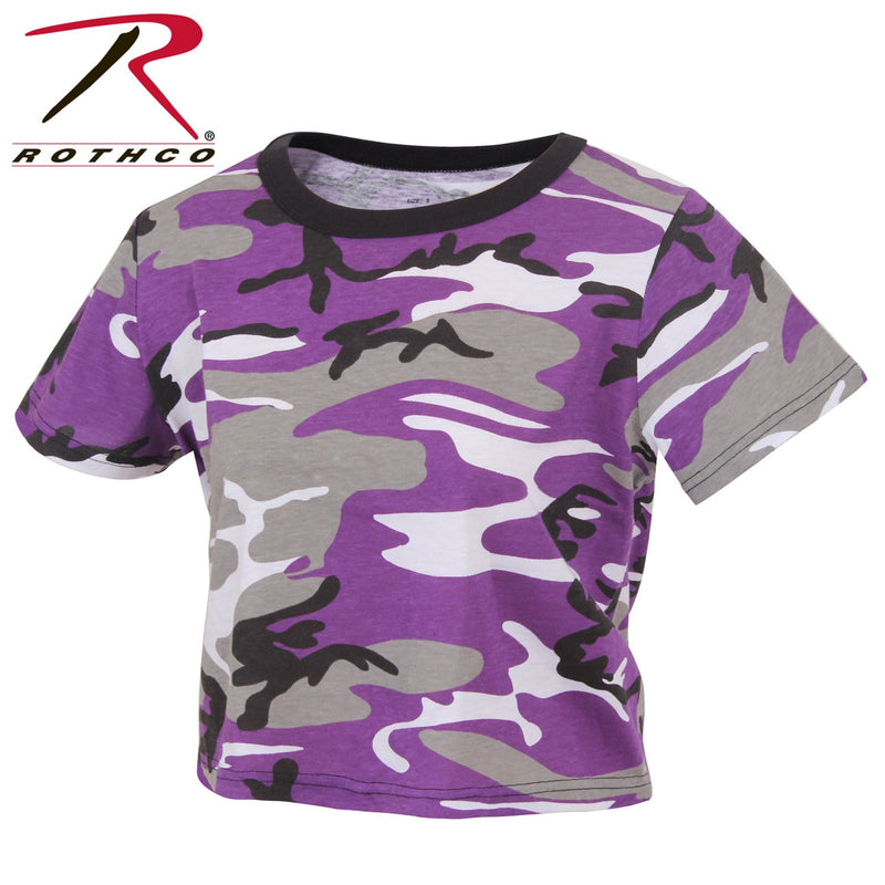 1941 Rothco Women's Camo Crop Top - Ultra Violet Camo