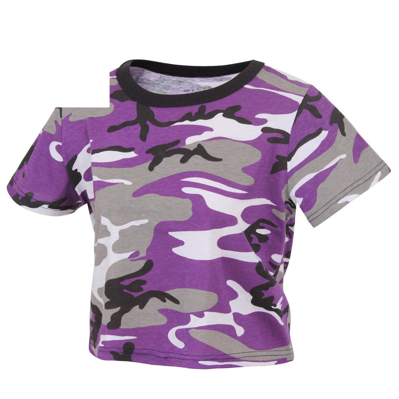 1941 Rothco Women's Camo Crop Top - Ultra Violet Camo