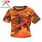 1942 Rothco Women's Camo Crop Top - Savage Orange Camo