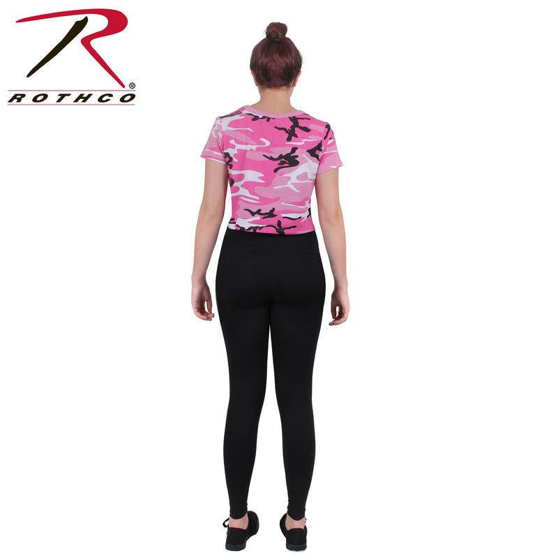 1943 Rothco Women's Camo Crop Top - Pink Camo