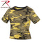 1944 Rothco Women's Camo Crop Top - Stinger Yellow Camo
