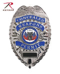1945 Rothco Deluxe Badge - Concealed Weapons Permit / Silver