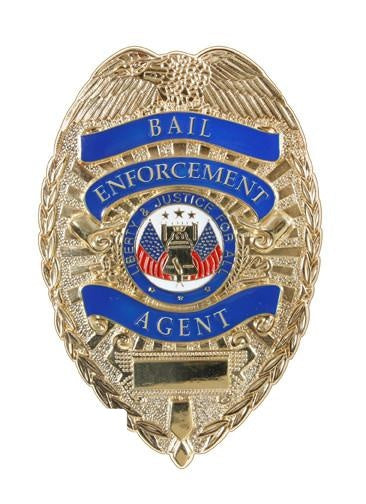 1947 ROTHCO DELUXE BADGE- BAIL ENFORCEMENT AGENT/GOLD