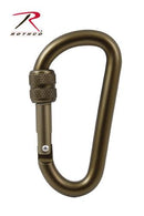 214 Rothco 80mm Locking Accessory Carabiner - Coyote