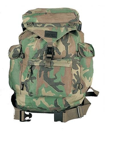2306 ROTHCO CANVAS OUTDOORSMAN RUCKSACK - WOODLAND CAMO