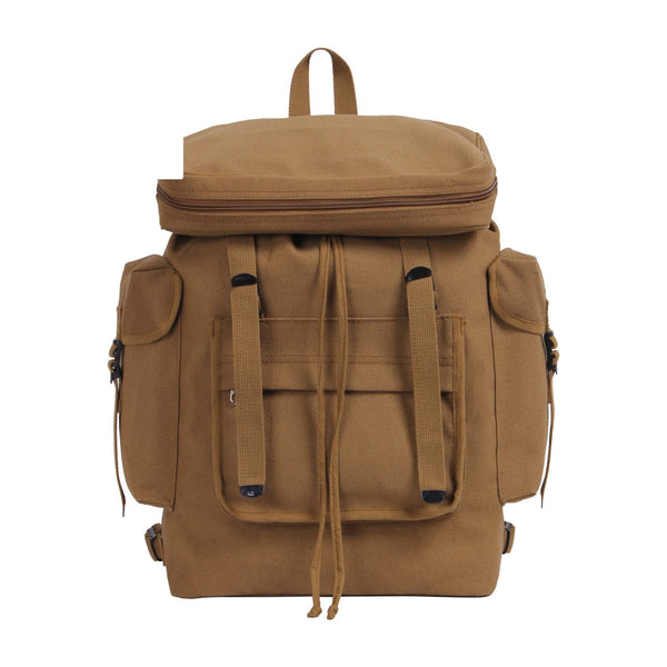 2383 Rothco Canvas European Style Rucksack - Coyote Brown