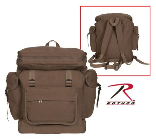2384 Rothco Brown European Style Rucksack