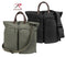 2429 Rothco Vintage Canvas Helmet Bag w/Leather Handle-Black, Olive Drab