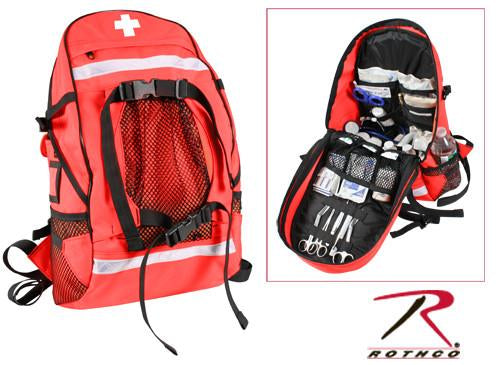 2445 Rothco First Aid / Trauma Backpack - Red