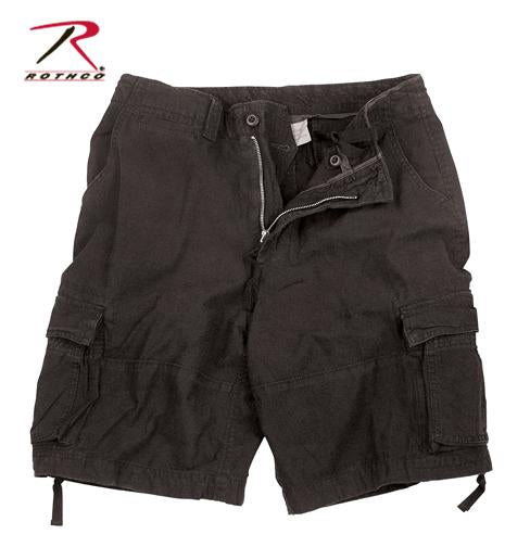 2552 Rothco Vintage Black Infantry Utility Shorts