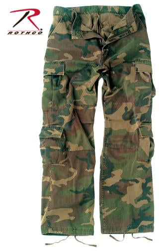 2586 Rothco Vintage Paratrooper Fatigues - Woodland Camo