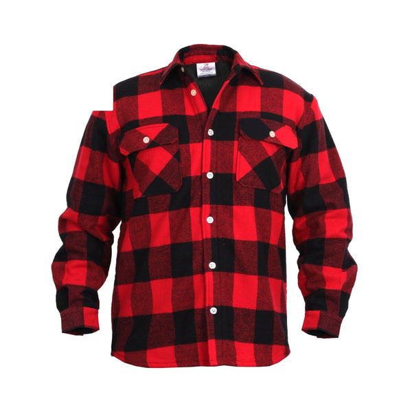 2739 Rothco Fleece Lined Flannel Shirt - Red Plaid