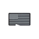 27781 Rothco Pvc Us Flag Patch W/ Hook Back - Silver/blk