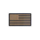 27782 Rothco Pvc Us Flag Patch W/ Hook Back - Khaki/blk