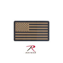 27782 Rothco Pvc Us Flag Patch W/ Hook Back - Khaki/blk