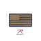 27782 Rothco Pvc Us Flag Patch W/ Hook Back - Khaki/blk