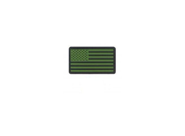 27783 Rothco Pvc Us Flag Patch W/ Hook Back - Od/black