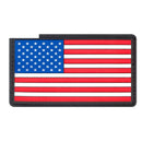 27784 Rothco PVC US Flag Patch With Hook Back - Red / White / Blue