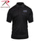 2812 Rothco Thin Blue Line Moisture Wicking Polo - Black