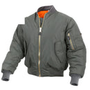 2860 Rothco Enhanced Nylon MA-1 Flight Jacket - Sage Green