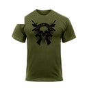 2917 Rothco Molon Labe Skull T-Shirt - Olive Drab