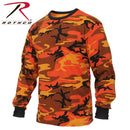 3136 Rothco Long Sleeve Camo T-Shirt - Savage Orange Camo