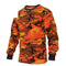 3136 Rothco Long Sleeve Camo T-Shirt - Savage Orange Camo