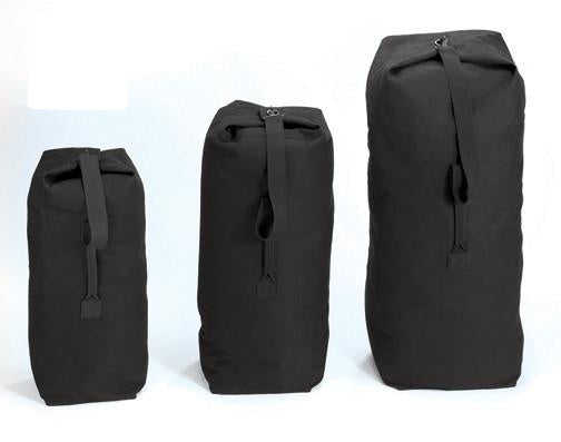 3336 ROTHCO TOP LOAD CANVAS DUFFLE BAG / 21" X 36" - BLACK