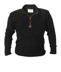 3390 Rothco Black Zip Commando Sweater