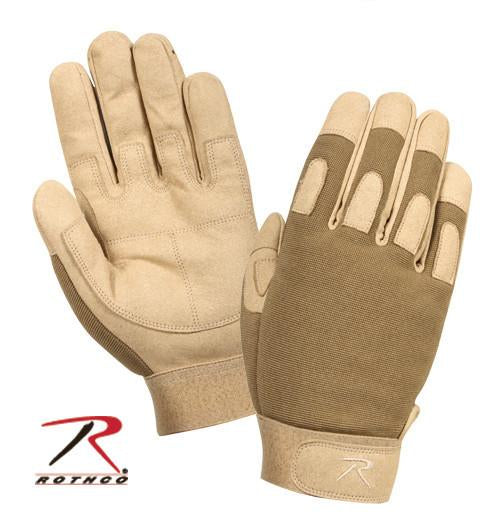 3421 Rothco Lightweight All Purpose Duty Gloves - Coyote