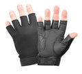 3460 ROTHCO BLACK FINGERLESS STRETCH FABRIC GLOVES