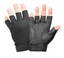 3460 ROTHCO BLACK FINGERLESS STRETCH FABRIC GLOVES