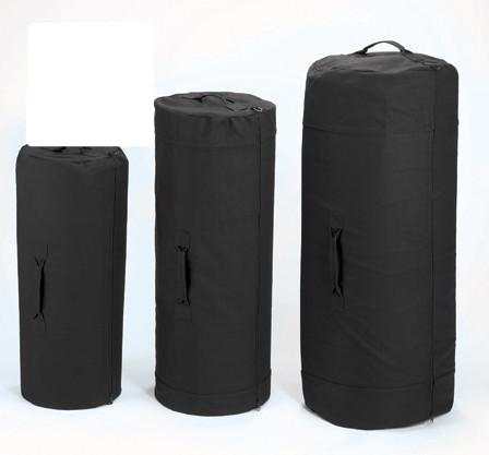 3488 ROTHCO CANVAS ZIPPER DUFFLE BAG / 21" X 36" - BLACK