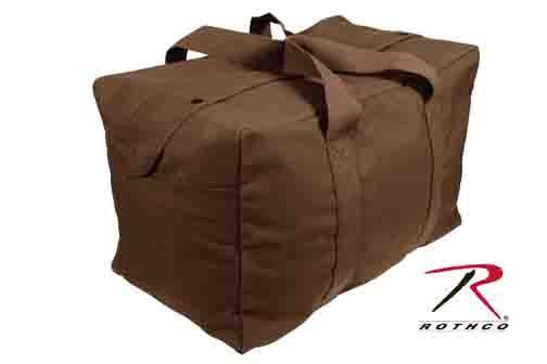 3523 Rothco Canvas Parachute Cargo Bag - Earth Brown