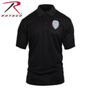 3627 Rothco Moisture Wicking Security Polo Shirt With Badge - Black