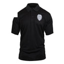 3627 Rothco Moisture Wicking Security Polo Shirt With Badge - Black