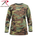 3678 Rothco Womens Long Sleeve Camo T-Shirt - Woodland Camo
