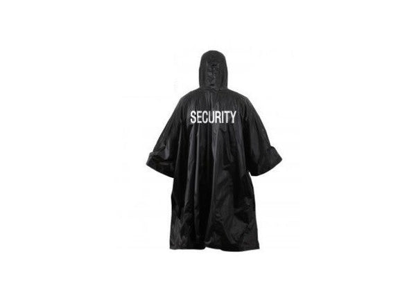 3687 Rothco Black Vinyl Poncho - Security