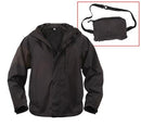 3754 Rothco Packable Rain Jacket - Black