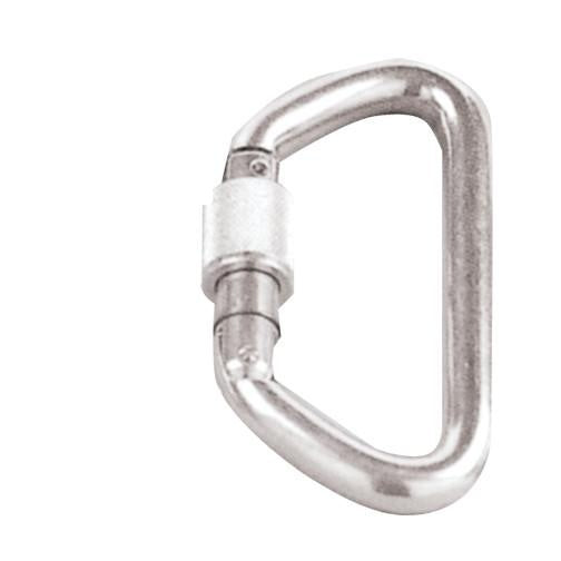 376 Rothco Locking D Carabiner - Silver